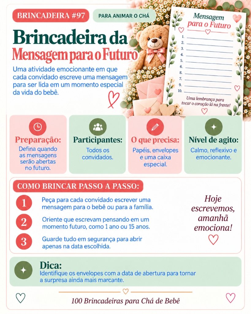 Brincadeira #97 - Brincadeira da Mensagem para o Futuro