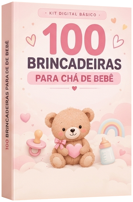 Kit Essencial 100 Brincadeiras para Chá de Bebê